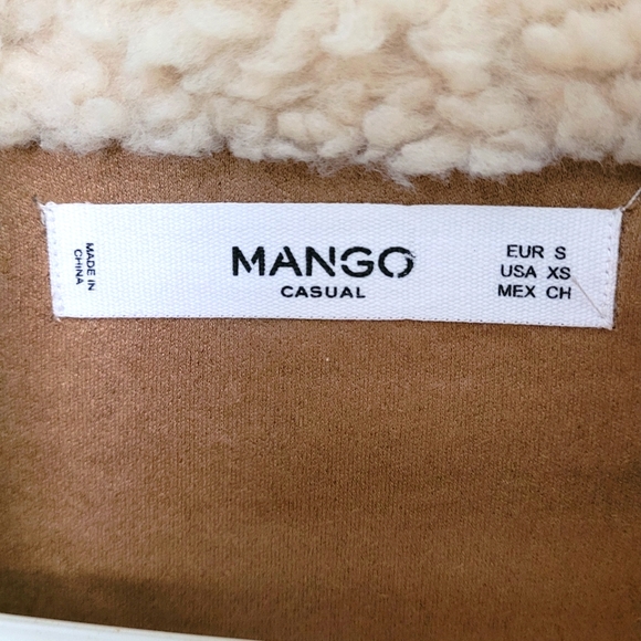 Mango 3 button sherpa jacket - Picture 2 of 11